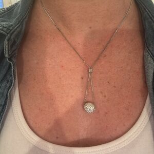 Swarovski Crystal ball necklace